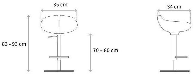 Wagner Барный стул поворотный с подставкой для ног W-cocktail sun-id-1475679 - Вид №4