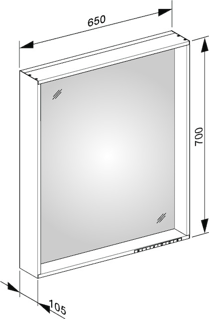 07898172003 Зеркало с подсветкой KEUCO Lichtspiegel - Вид №10