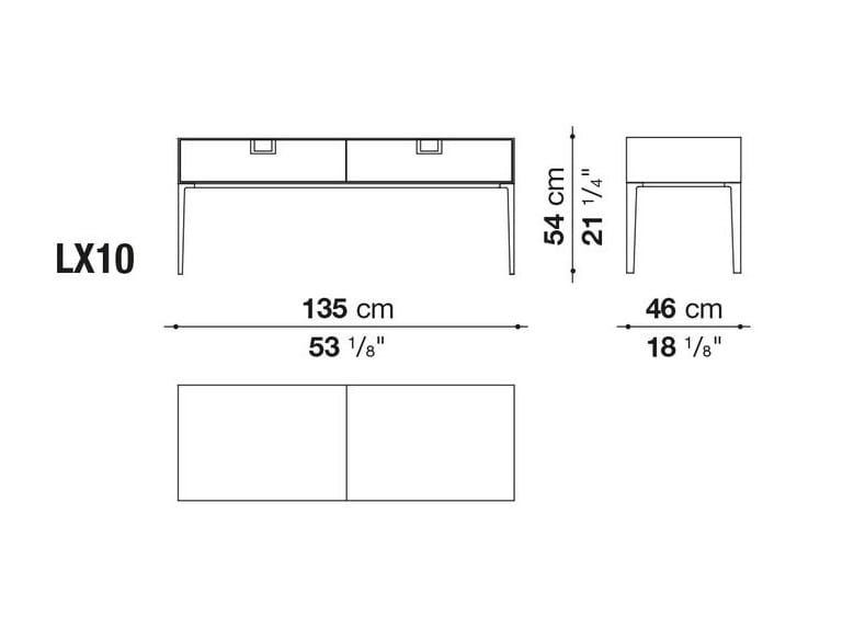 Шкаф с ящиками Maxalto ARCH-00148573 - Вид №3