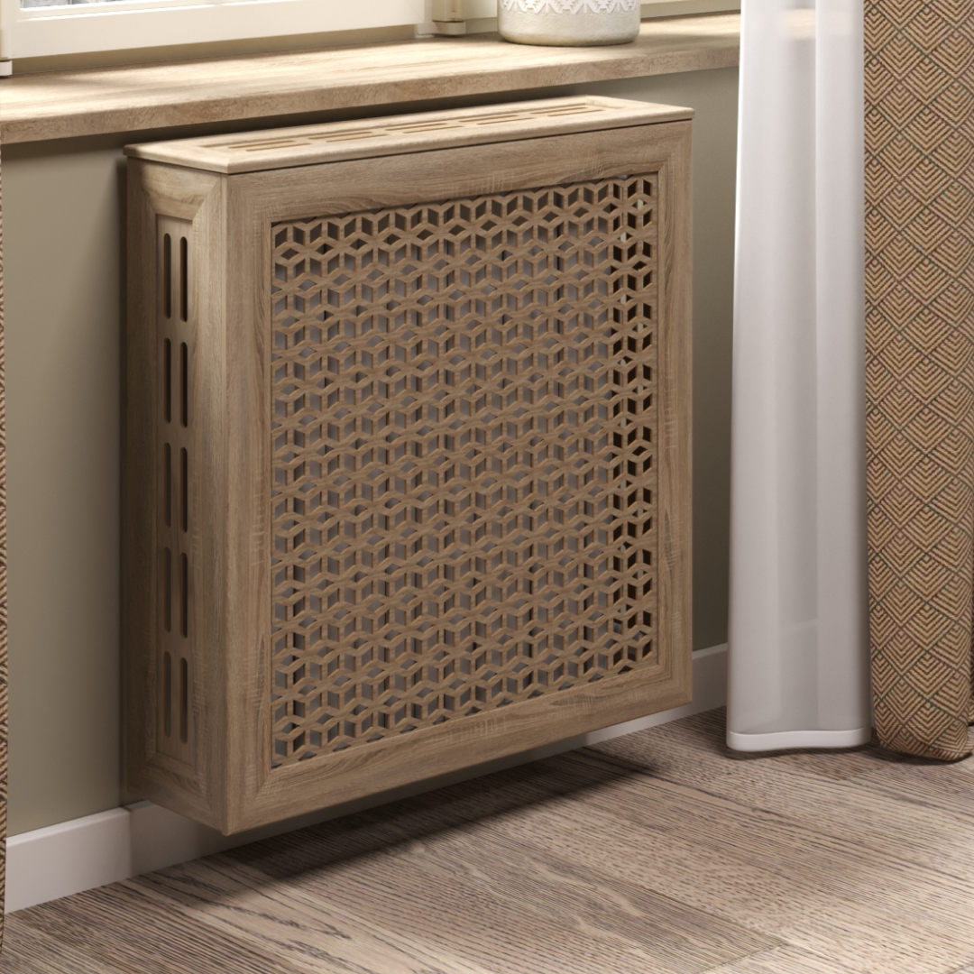 Экран для радиатора 60х60 см Илона дуб винтаж STELLA Standart STSR-1182 - Вид №1