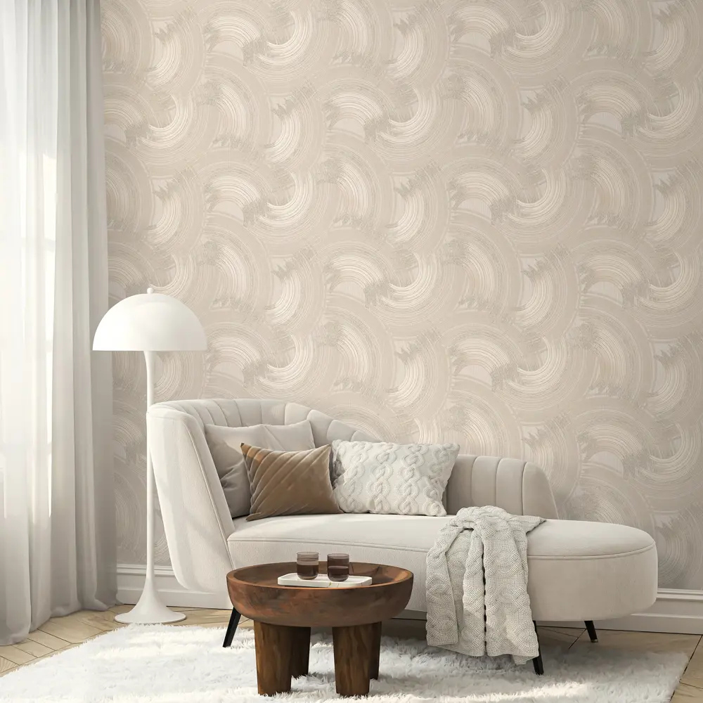 WALL UP Neon - флизелиновые обои бежевого оттенка для стильного интерьера 89383197 STLM-1404082 - Вид №3