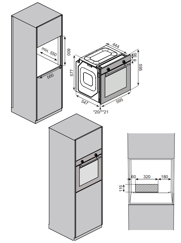 9236308 Электрический духовой шкаф Jacky's JO EB7638 черный STDN-0038046 - Вид №8