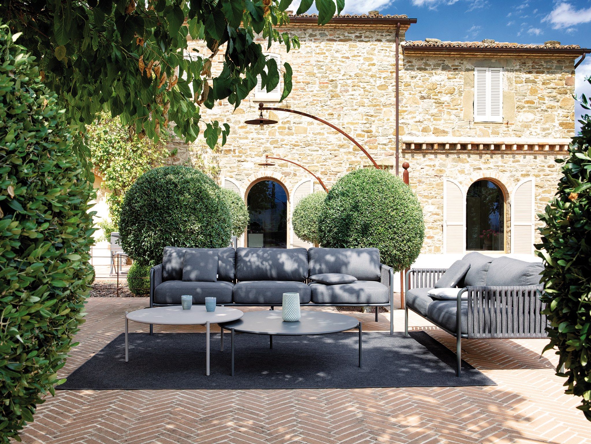 3-местный тканевый садовый диван Vermobil KEY WEST ARCH-00126814 - Вид №3