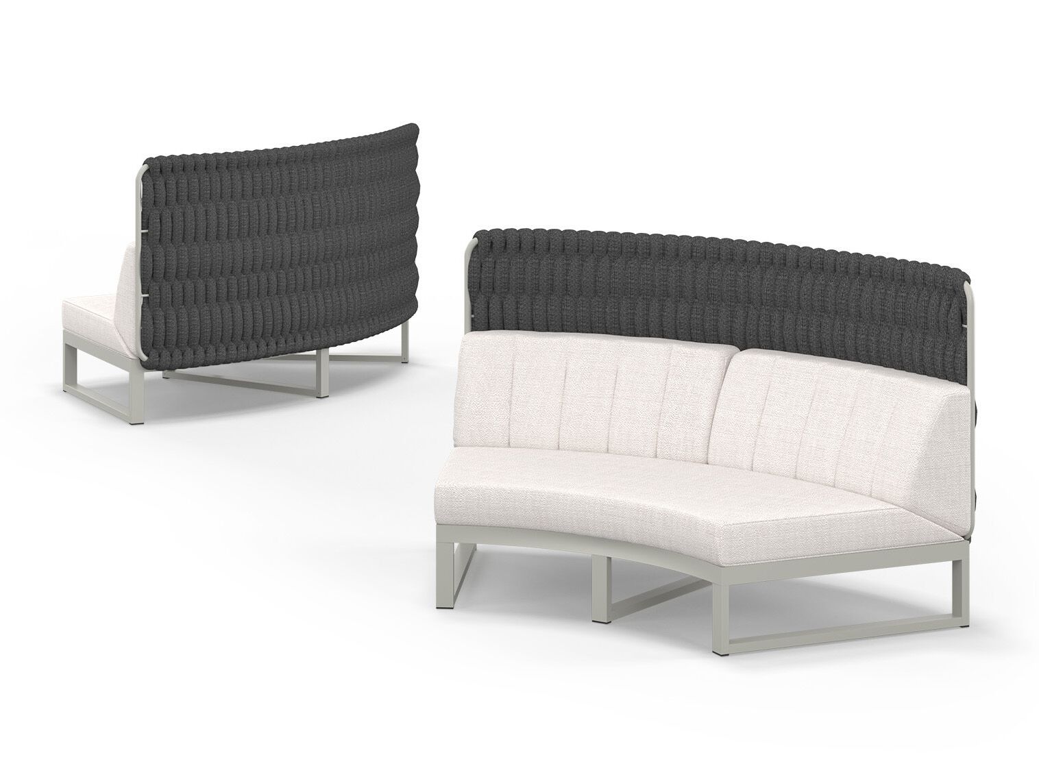 Модульный изогнутый садовый диван с высокой спинкой MAMAGREEN Munia ARCH-00110901 - Вид №7