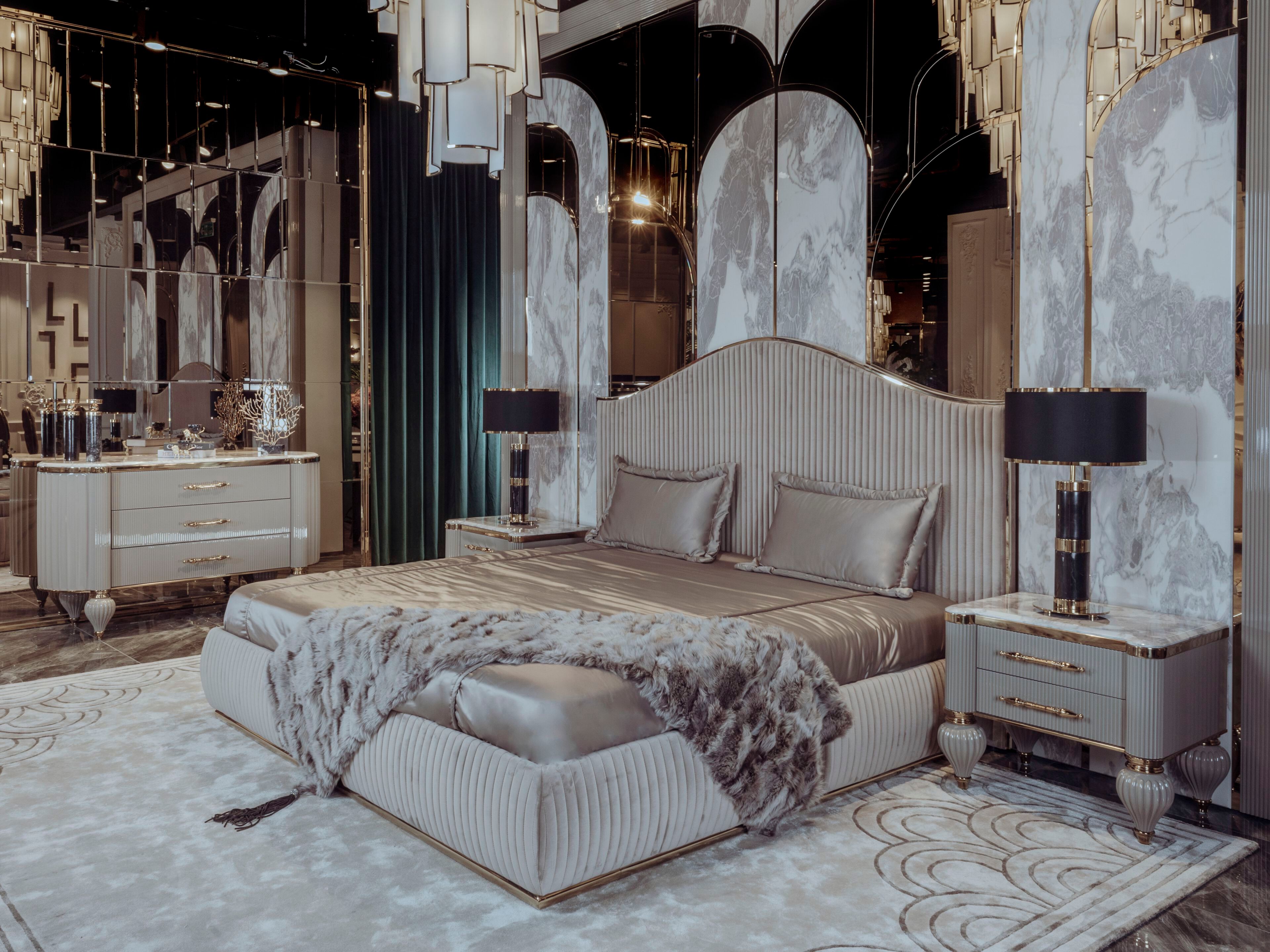 Прямоугольная тумбочка с ящиками Zebrano Elsiyum ARCH-00054376 - Вид №3