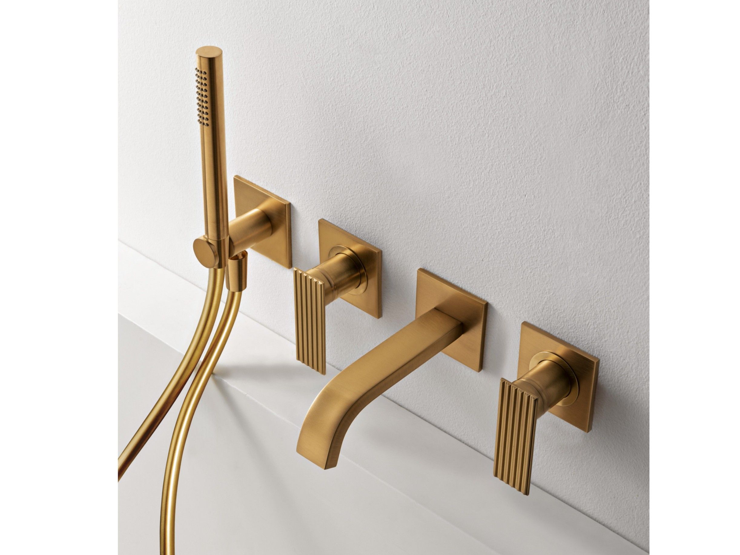 Набор латунных настенных ванн с ручным душем Rubinetterie Treemme ARCH-00105446 - Вид №1