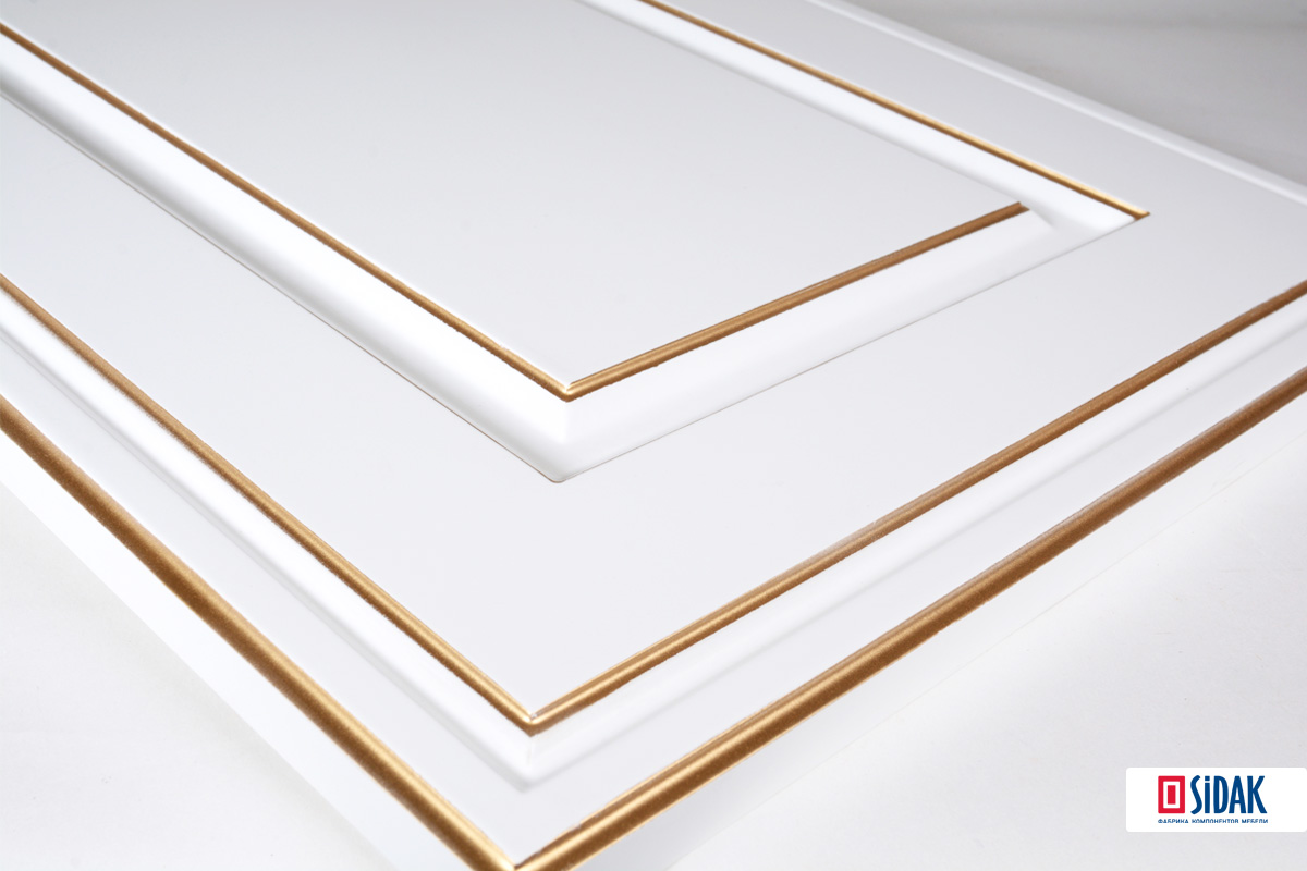 Фасады для кухни Патина Фрезеровка «Бостон» 201 Графитовый SIST2866-6105 SIDAK - Вид №1