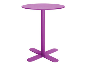 Круглый садовый стол из оцинкованной стали