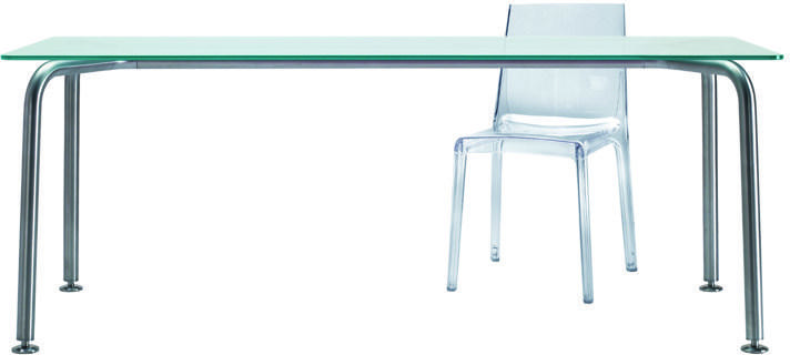 REXITE Прямоугольный стол из стали и хрусталя sun-id-1386789 - Вид №1