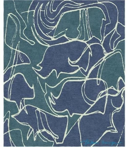 Tapis Rouge Прямоугольный коврик ручной работы Val camonica Tr1735