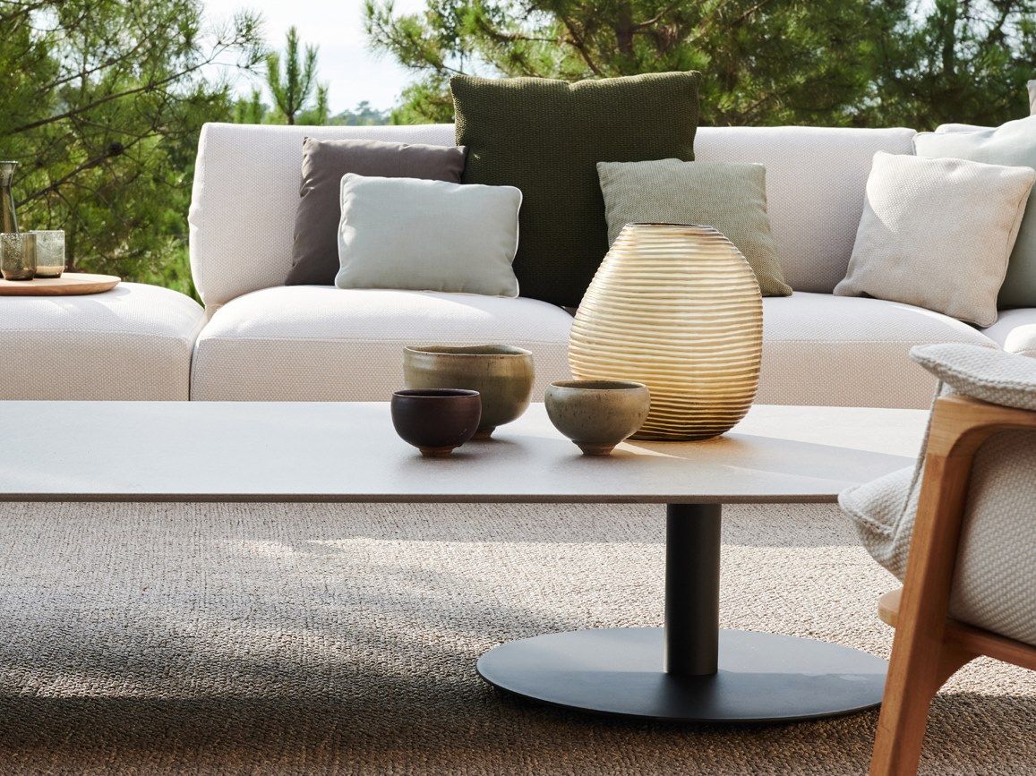 Керамический низкий садовый столик TRIBÙ T-Table ARCH-00077105 - Вид №4