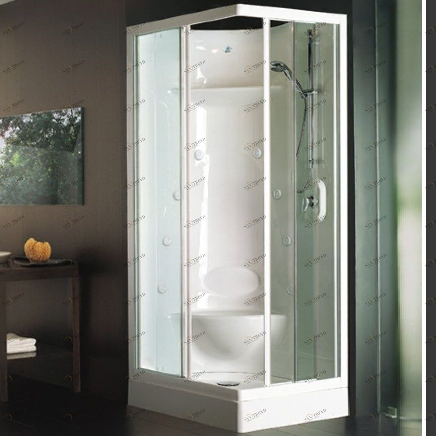 Душевая кабина с гидромассажем и паровой баней Box Basic Recta Steam 90 см Karolitalia BOXBASICRECTASTEAM