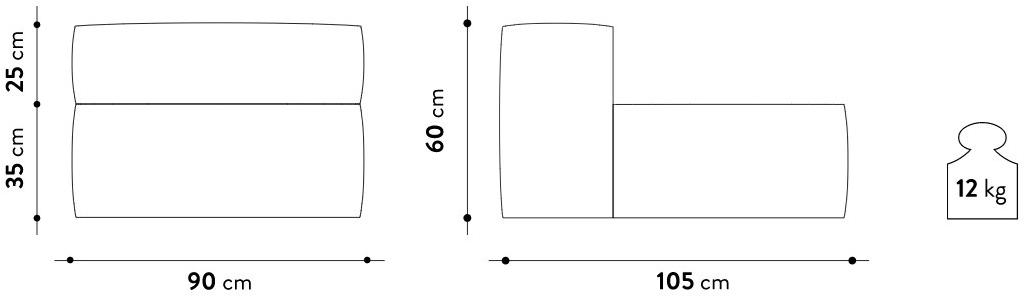 GART 2-х местный модульный садовый диван из ткани Mediterraneo sun-id-1435450 - Вид №4
