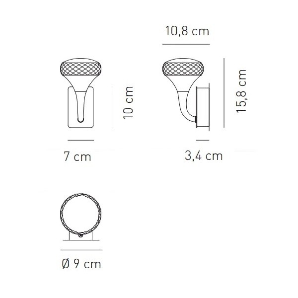 Axo Light FAIRY APFAIRYXCSCRLED бра Santreyd 101065 - Вид №2