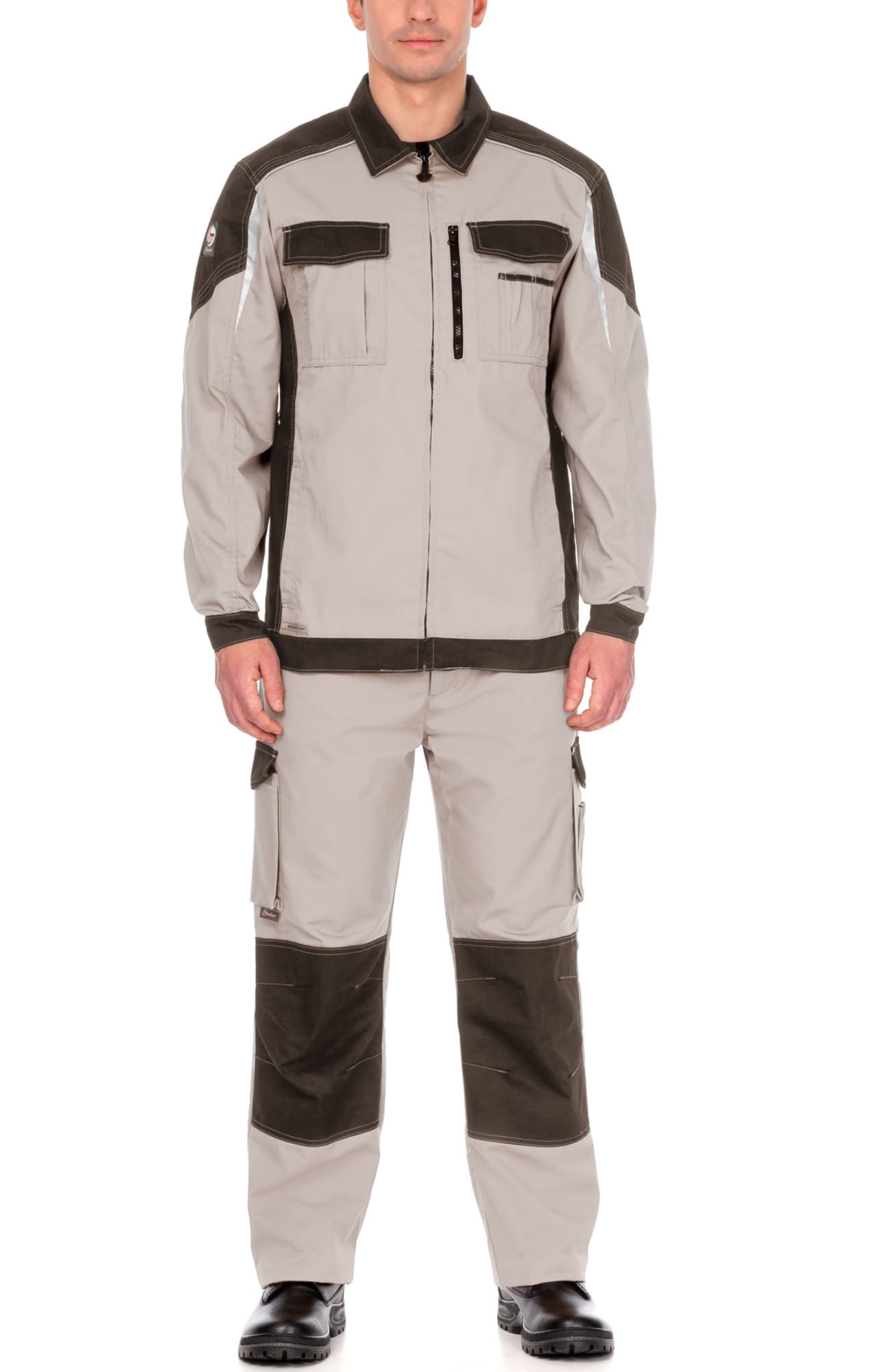 4973745 Костюм  NEW цвет серый песок с серым хаки STATUS  Летняя спецодежда  размер 60-62/182-188  - Вид №6