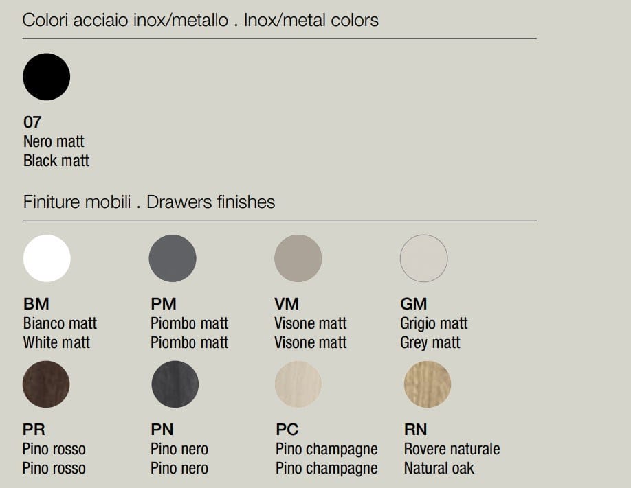 Напольная раковина из нержавеющей стали и дерева с ящиками Axa вещь ARCH-00011827 - Вид №1