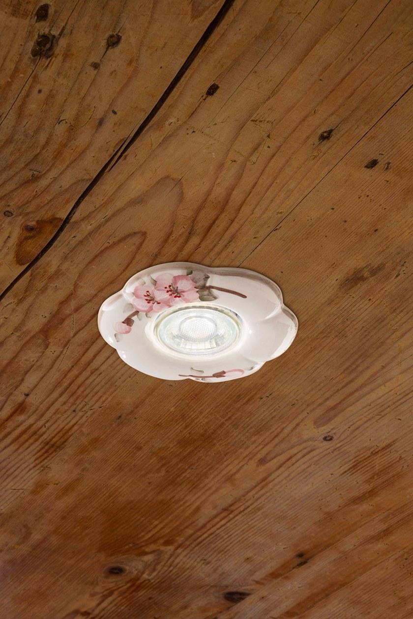 FERROLUCE Круглый встраиваемый керамический точечный светильник Pescara C483 - Вид №1