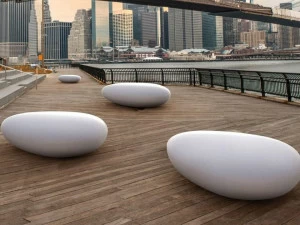 Metalco Скамья из фибробетона без спинки Stile molecular concrete