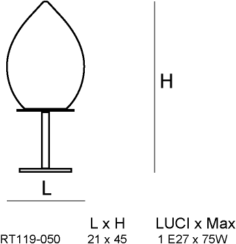 Siru Настольная лампа из муранского стекла Pozzo Rt 119-050  - Вид №1