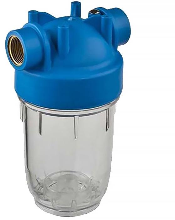 Корпус прозрачный 5" SL резьба 3/4" для холодной воды АКВА ПРО, 448 Santreyd 