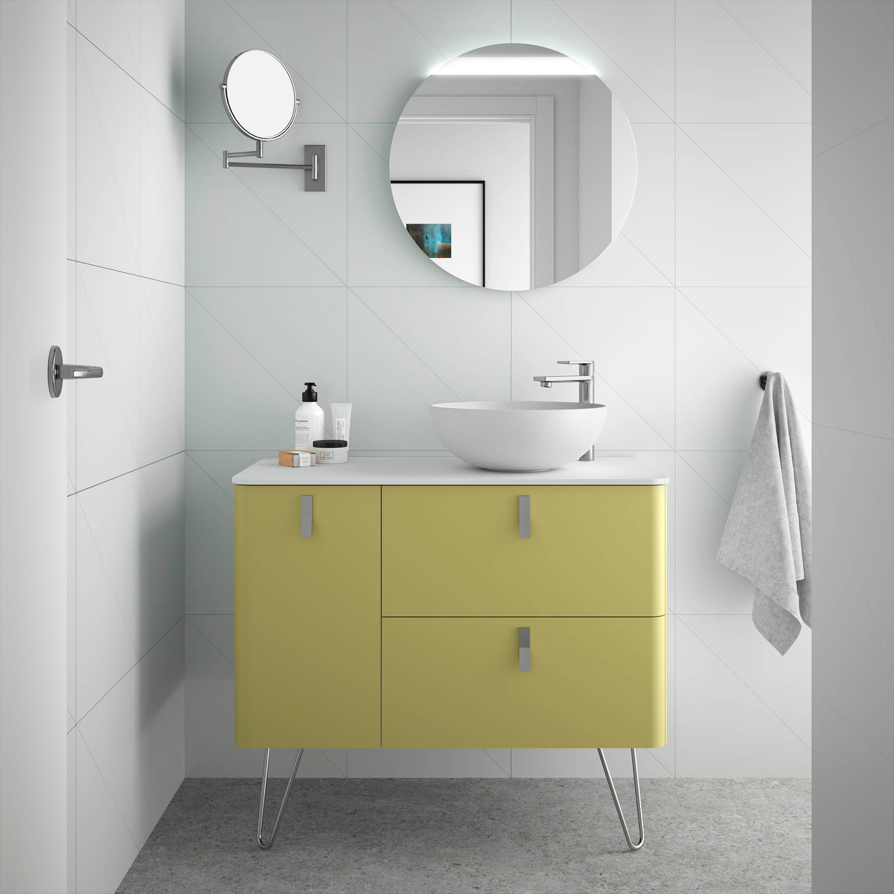 24665 SALGAR Мебель для умывальника UNIIQ 900 левая SALVIA Сальвия 