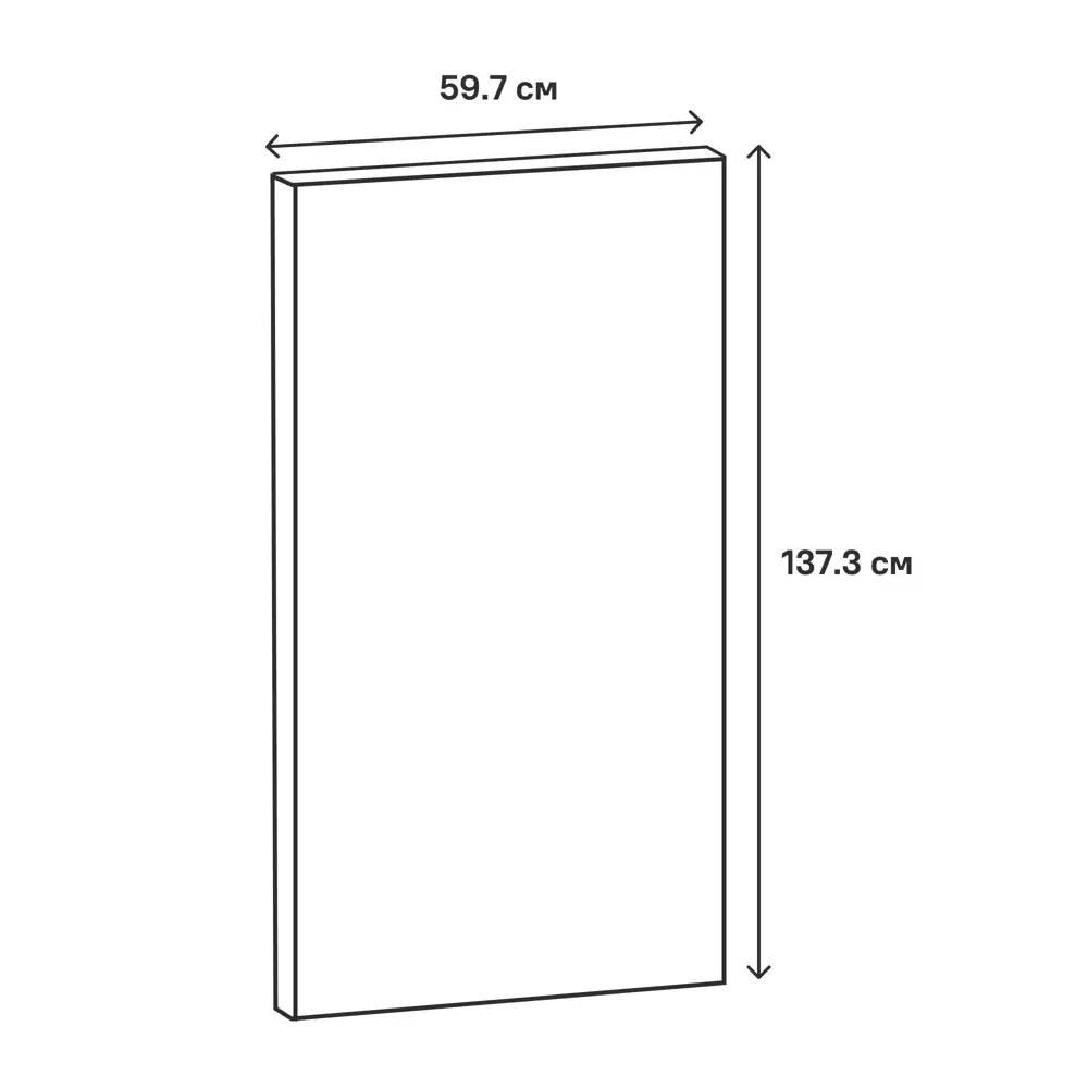 Фасад кухонный DELINIA ID Зея 59.7x137.3 см в стиле светлое дерево 86910902 STLM-0872147 - Вид №4