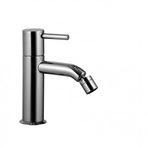 E808F  Смеситель для биде на 1 отверстиевылет 12,5 см ручка ограничитель потока воды до 5 л/мин при 3 бар видимый аэратор подводка с донным клапаном Fantini Rubinetti NOSTROMO