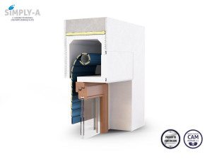 Сборный мусорный контейнер для рольставней