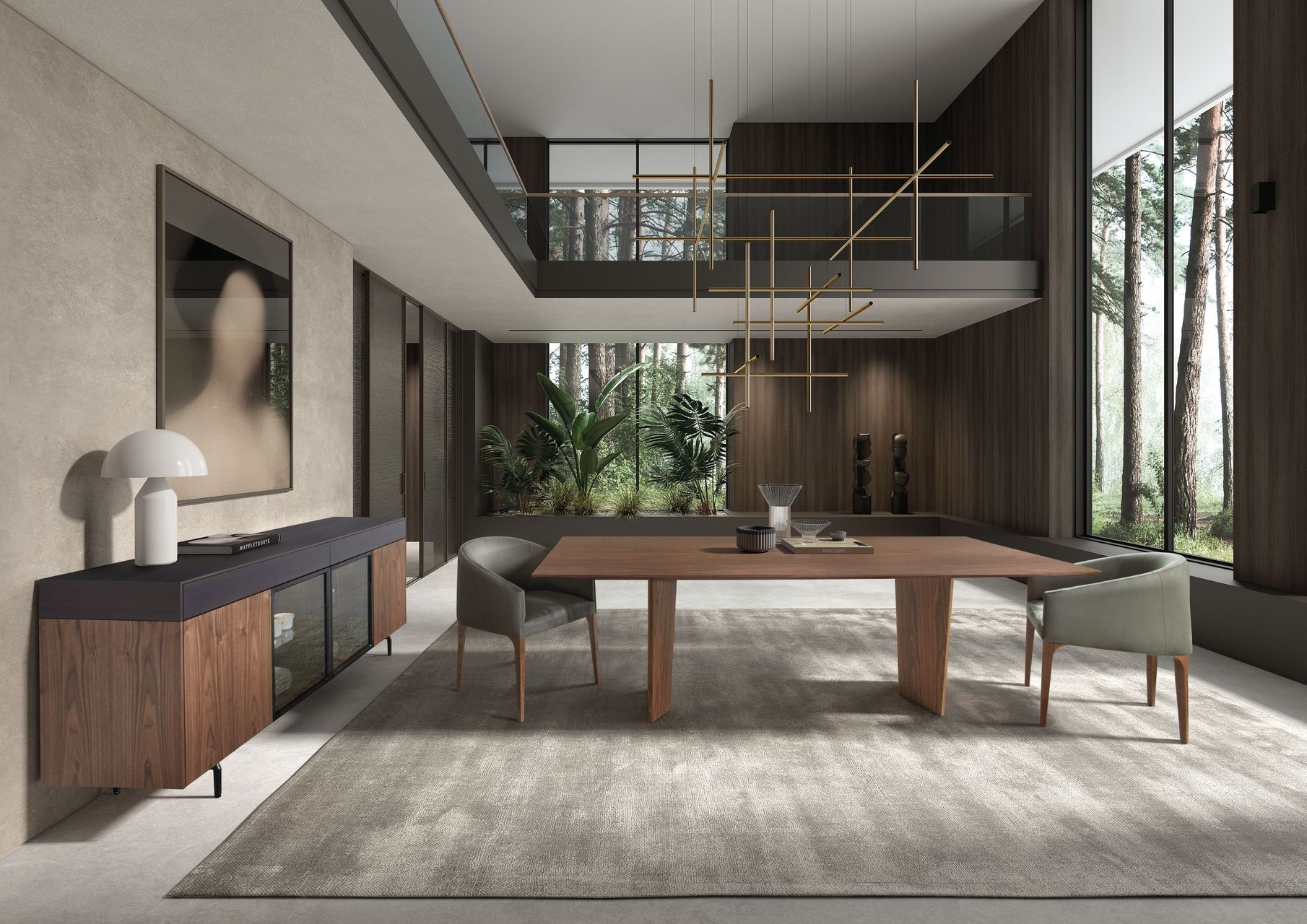 Деревянный фиксированный прямоугольный стол Hurtado Evolution ARCH-00135324 - Вид №3