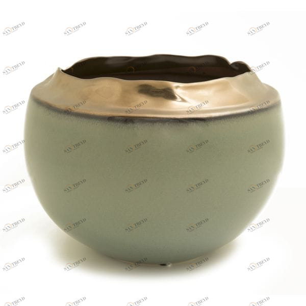 Ваза малая 22,5 см "Нефрит" UNICO ДИЗАЙНЕРСКИЕ 255417 Зеленый 