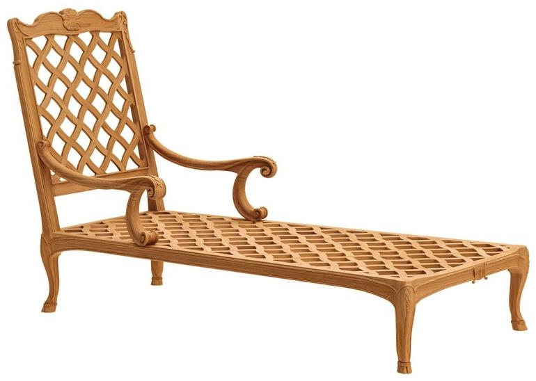 ASTELLO Кресло для отдыха из тика Fleur de lys sun-id-1425228 - Вид №4