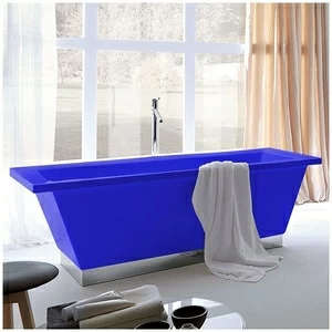 Ванна Gruppo treesse Conthea V1211AC-SI синяя отдельностоящая прямоугольная