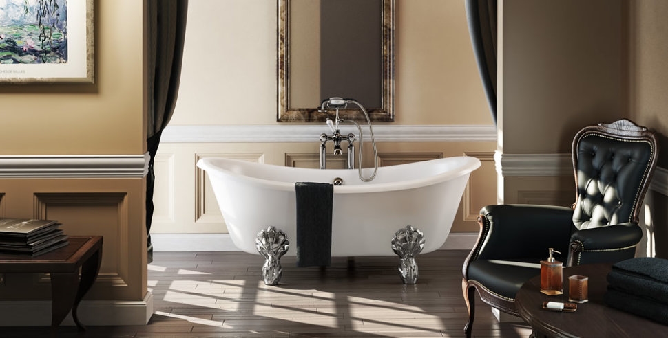 Ванна акриловая Bateau двусторонняя с ножками E11 CHR Bateau Burlington T10F, E11 CHR - Вид №1