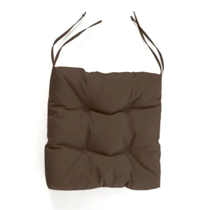 Подушка для кресла Дачные посиделки 40x40 см коричневая