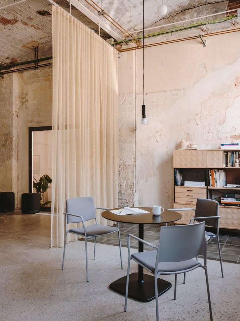 ENEA Штабелируемый тканевый стул с подлокотниками Ema sun-id-1445413 - Вид №5