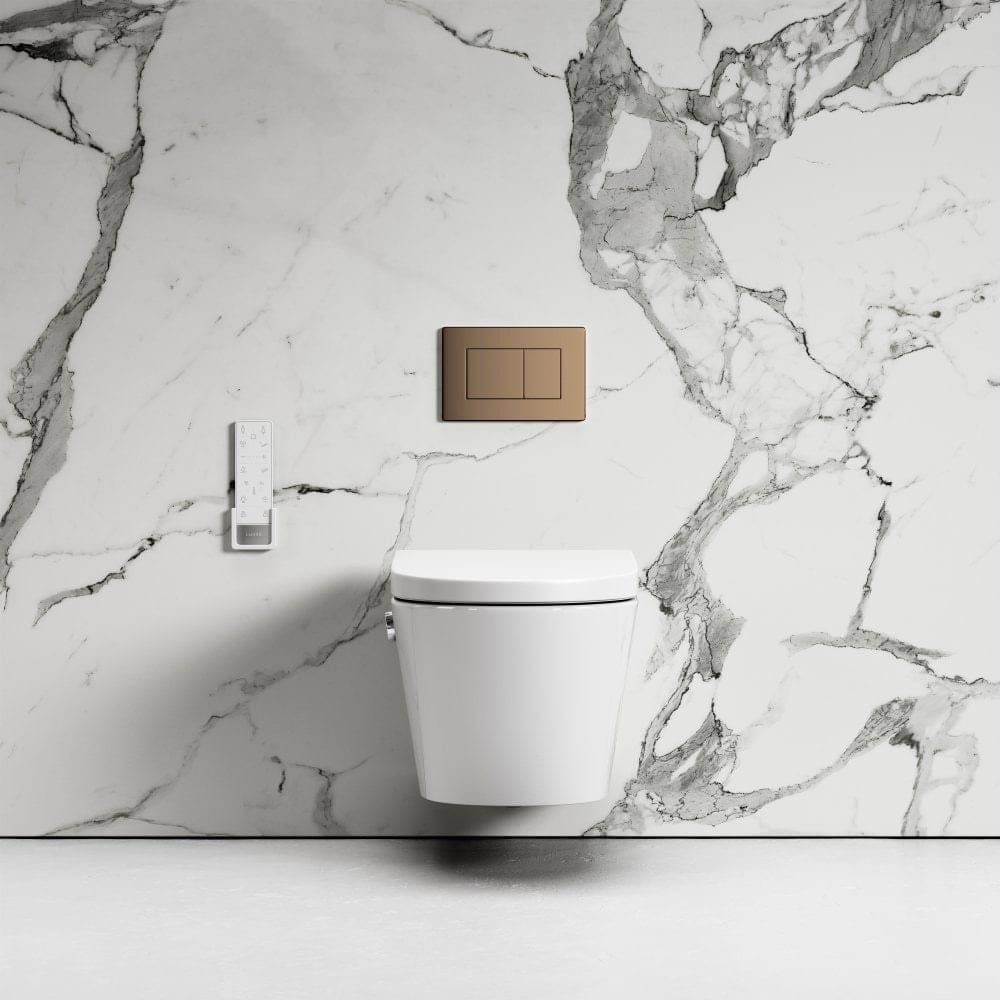 Керамический подвесной туалет для биде с ручным душем без бриды LUSSO INTELLISMART ARCH-00043743 - Вид №5