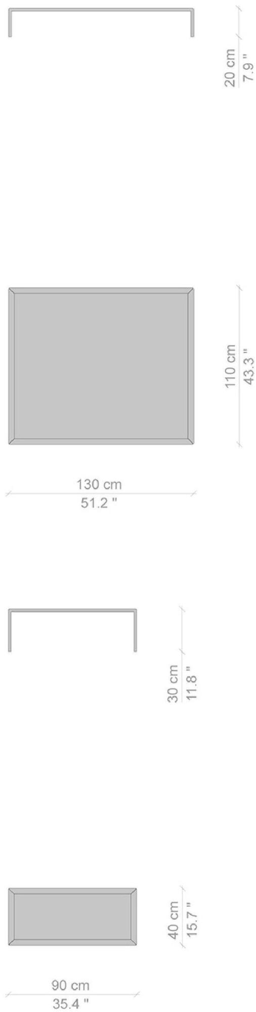 Cassina Стол сервисный прямоугольный Mex-hi sun-id-1373392 - Вид №6