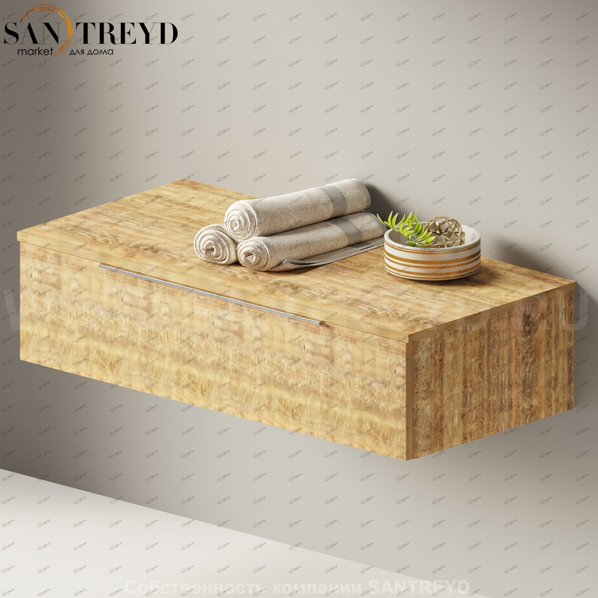 Flaminia BOX Настенная тумба 105 см с 1 ящиком BX287.WW Ceramica Flaminia BX287WW