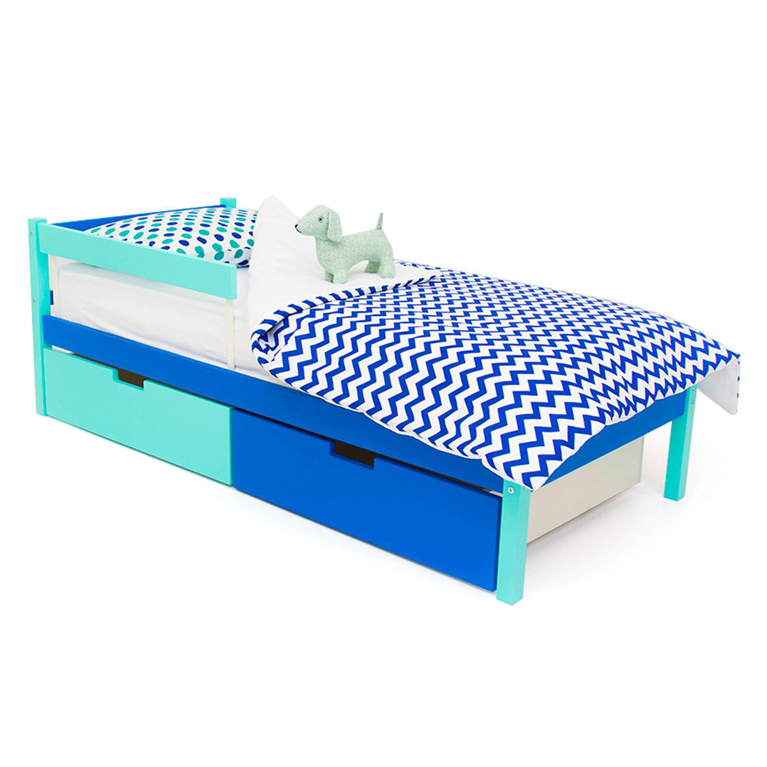 Детская кровать Svogen classic мятно-синяя БЕЛЬМАРКО  326808 Синий;голубой Santreyd  - Вид №6