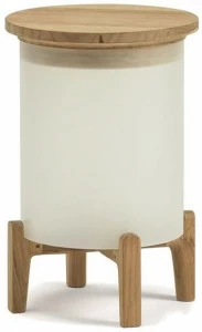 Ethimo Настольная светодиодная лампа для улицы из тика Shake