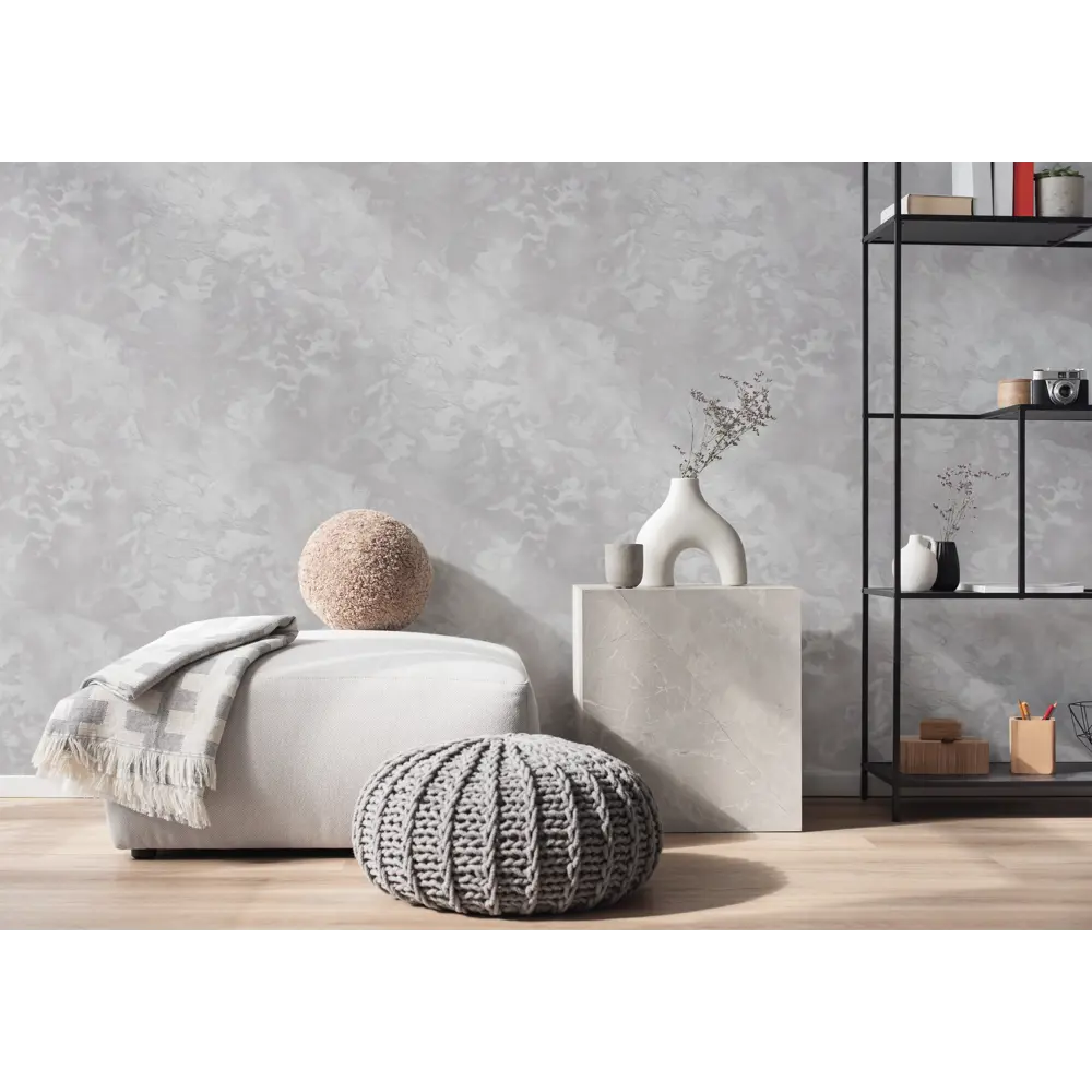 Обои флизелиновые Ateliero Мерлин серые 1.06 м At587437 STLM-2163050