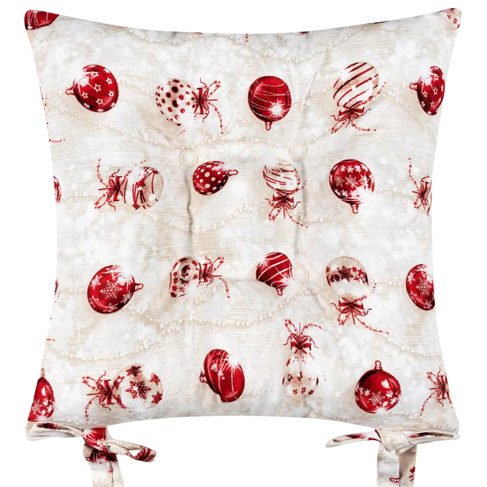 Подушка для стула "Бусы" 40x40 см цвет бежевый Altali STLM-2135930