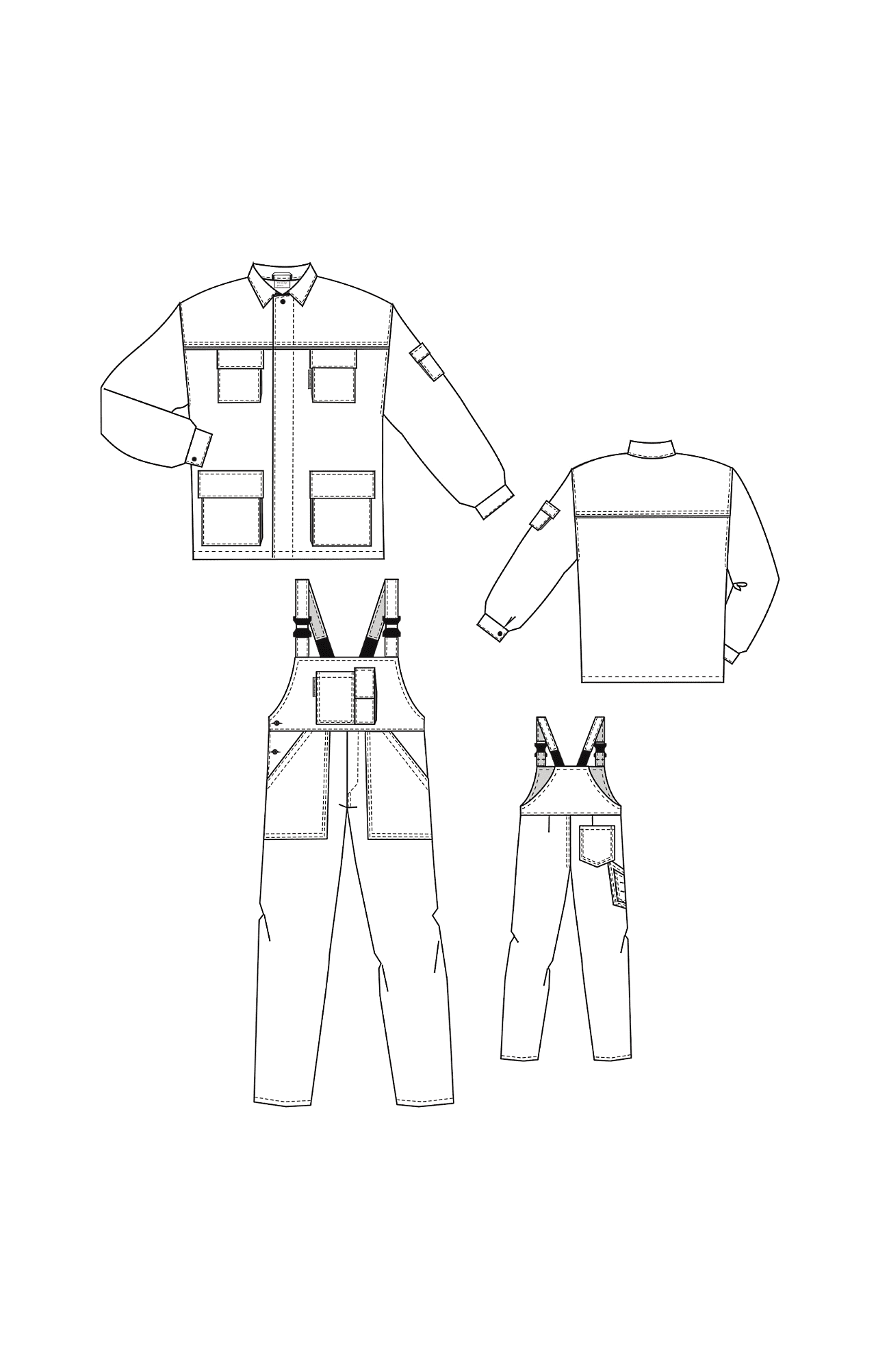 65517 Костюм "Эксперт-2" белый  Летняя спецодежда  размер 56-58/182-188  - Вид №6