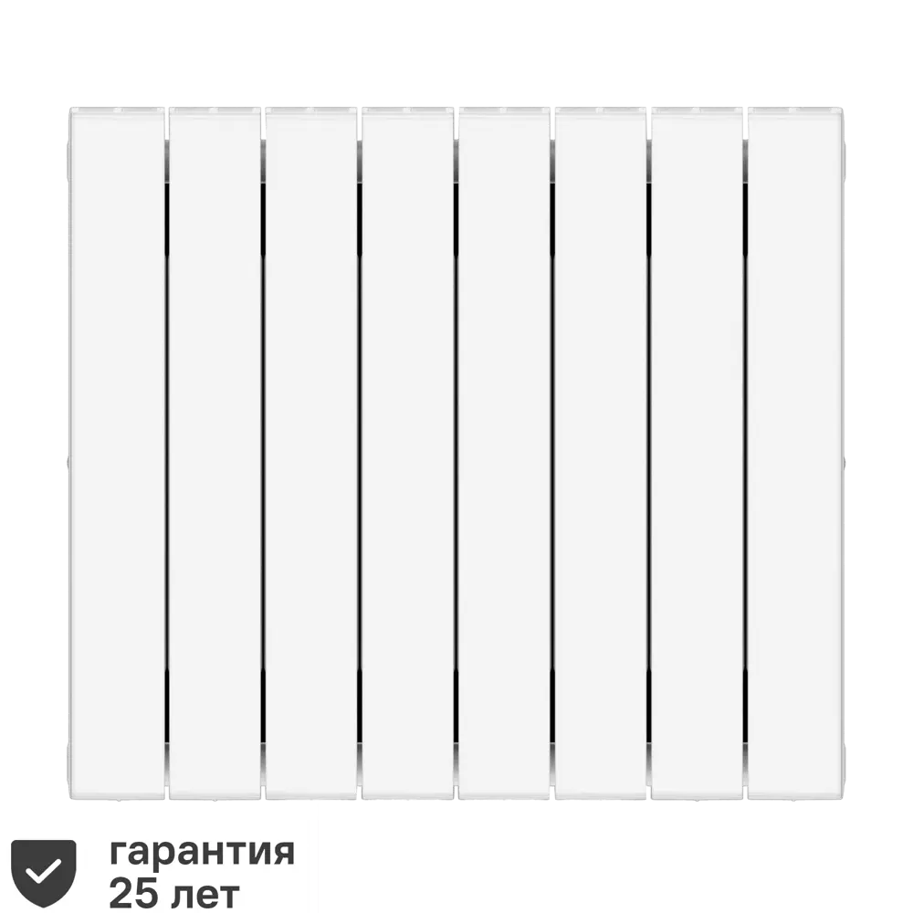 Радиатор секционный Rifar Supremo 500/90 8 секций боковое подключение биметалл белый STLM-2048387