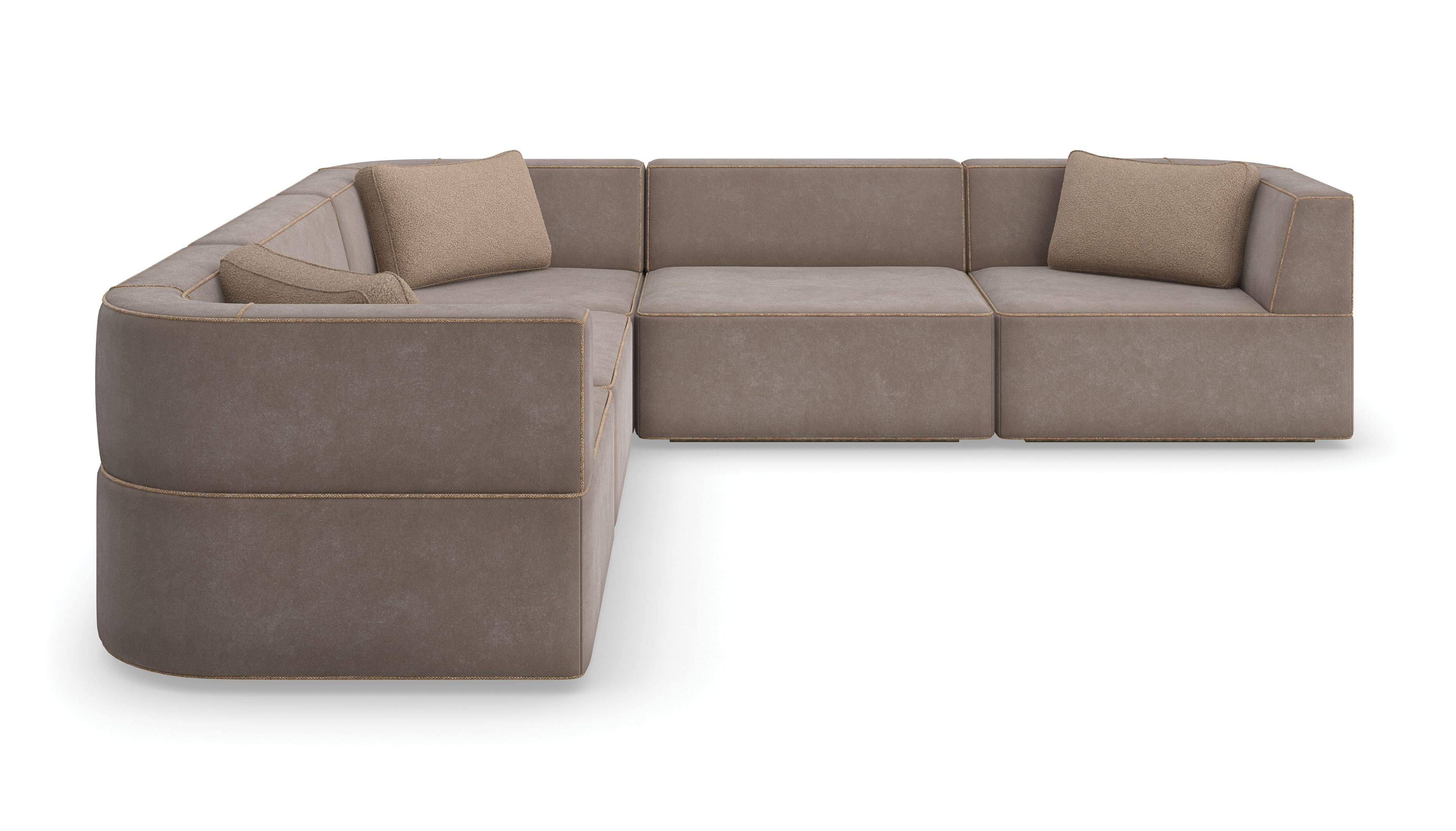 Модульный угловой диван из нубука Caracole Марбелья ARCH-00006537 - Вид №8