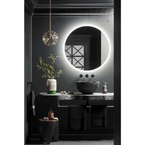 Зеркало OMEGA GLASS с парящей подсветкой 90 см 82708112