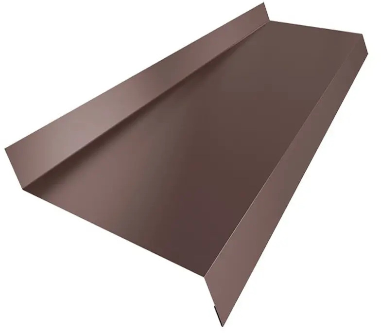 91333780 Отлив оцинкованный Profbuild 2000x250мм коричневый STLM-0893299