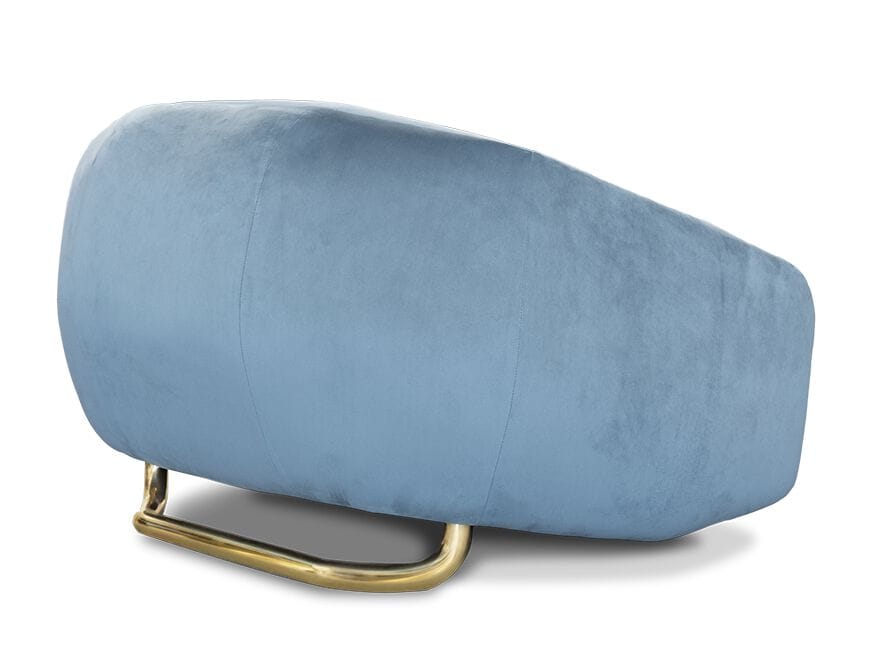 Бархатное кресло с подлокотниками Essential Home Elo ARCH-00059261 - Вид №11