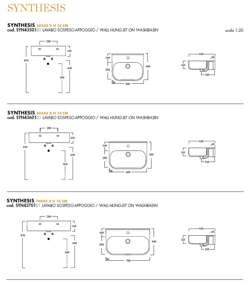 Керамическая овальная подвесная раковина Olympia Ceramica Synthesis Eco ARCH-00021465 - Вид №5