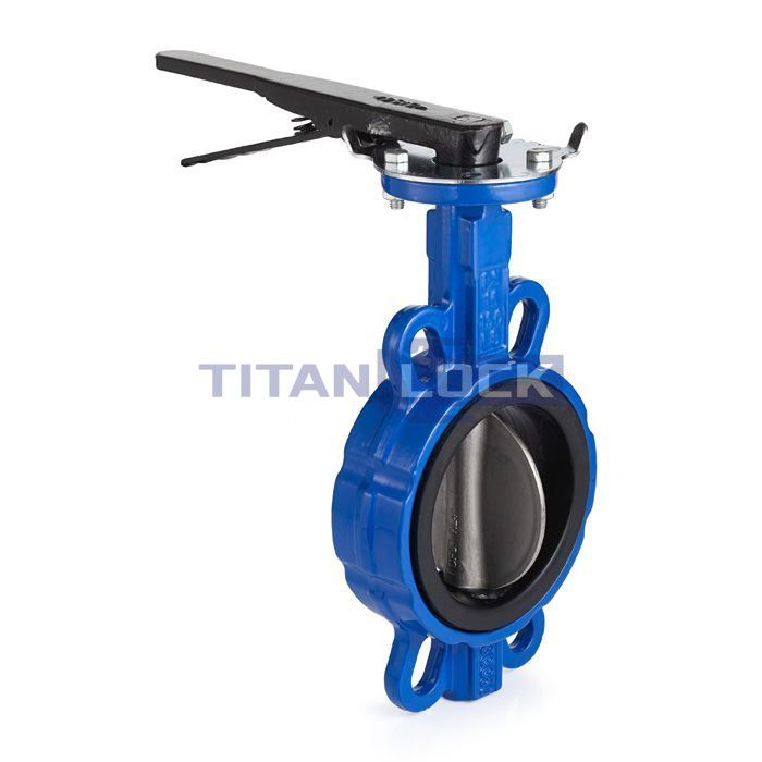 Затвор дисковый (бабочка) межфланцевый чугунный, диск нерж. 304, упл. EPDM, DN50 TL050FBVS-EP TITAN LOCK  - Вид №1